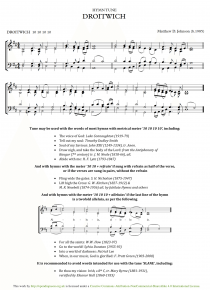 Hymn Tune: "Droitwich"