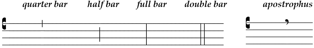Barlines