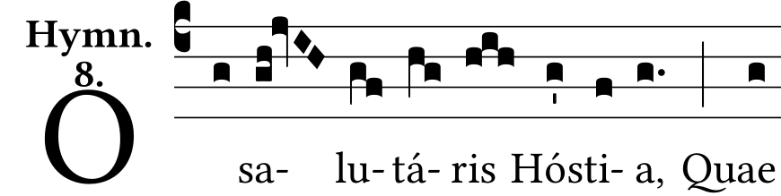 Learning example - O salutaris hostia